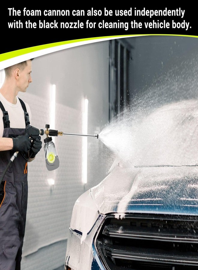 M MINGLE Undercarriage Pressure Washer Attachment, 16 Inch Powerful Under Car Washer with Foam Cannon and Car Wash Mitt, 4000 PSI - Image 4