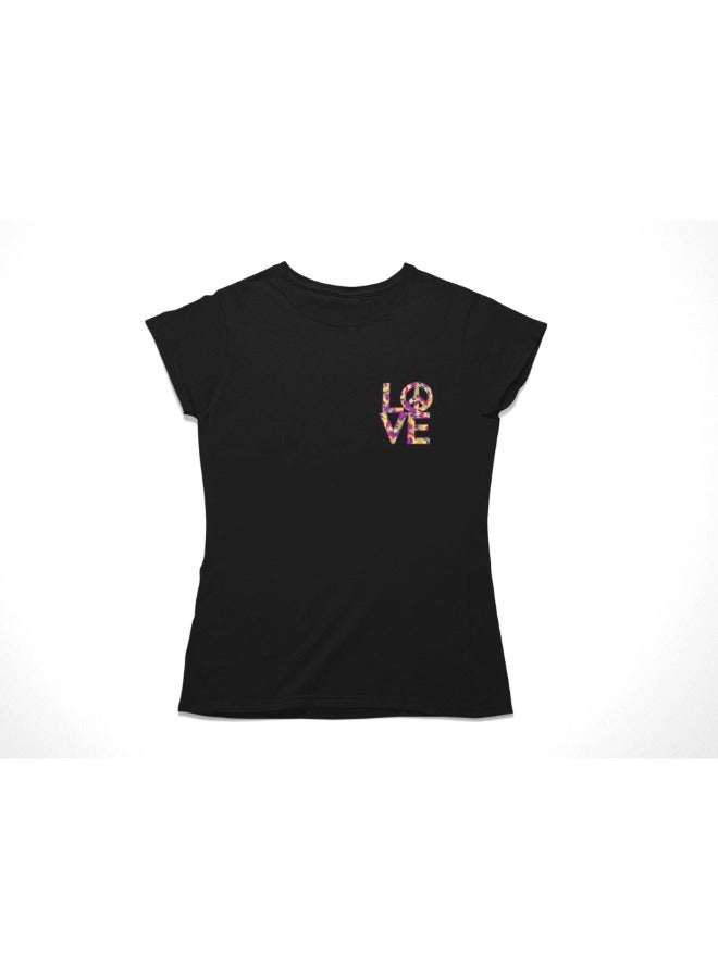 Primina Women's printed T-Shirt -Love, round neck, 100% cotton, regular fit - Image 1