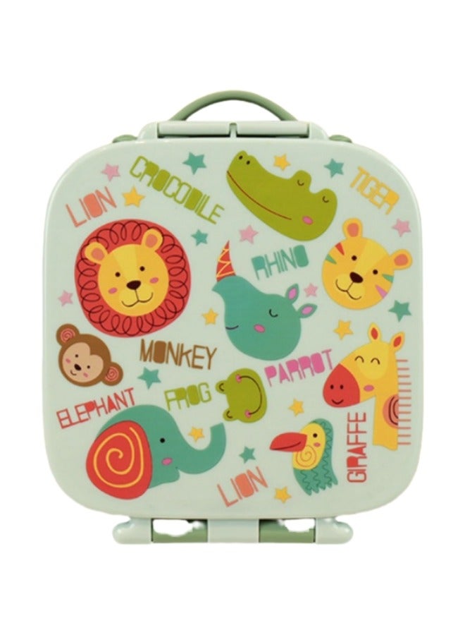 Browning صندوق غداء جديد من السيليكون عالي الجودة مع تسخين بالمايكروويف وصندوق تخزين مقسم ومغلق وصندوق بينتو للغداء - أخضر - Image 1