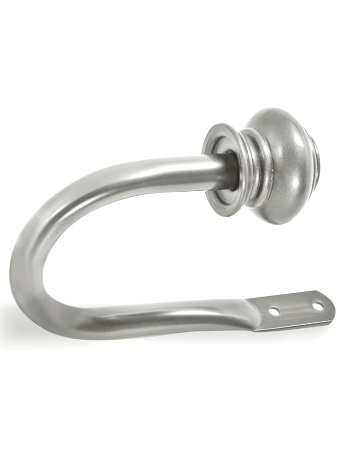 The Bros Urn Holdback Pair for Draperies, 1-Inch, New Antique Silver  - Image 1