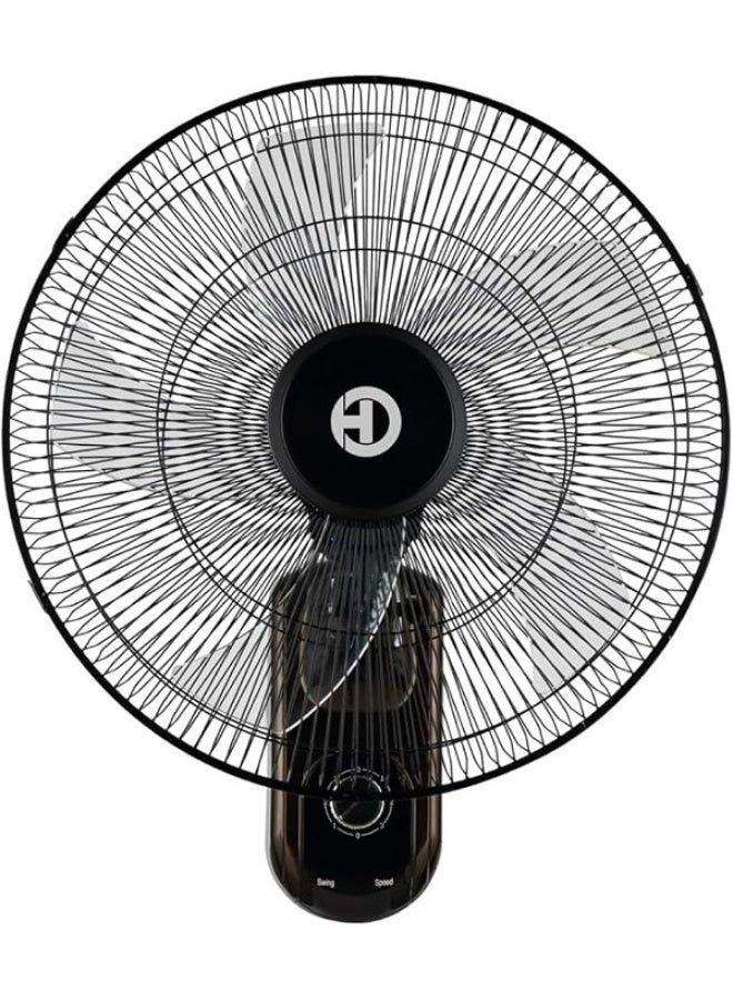 مروحة حائط HOHO HW1801، 58 × 19 × 56 سم، 8 كيلوغرامات، لون أسود