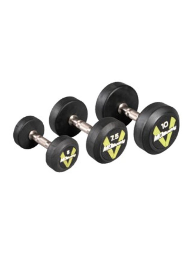 MDBuddy High quality carbon steel rubber coated dumbbells - the perfect addition to your workouts! - Image 1