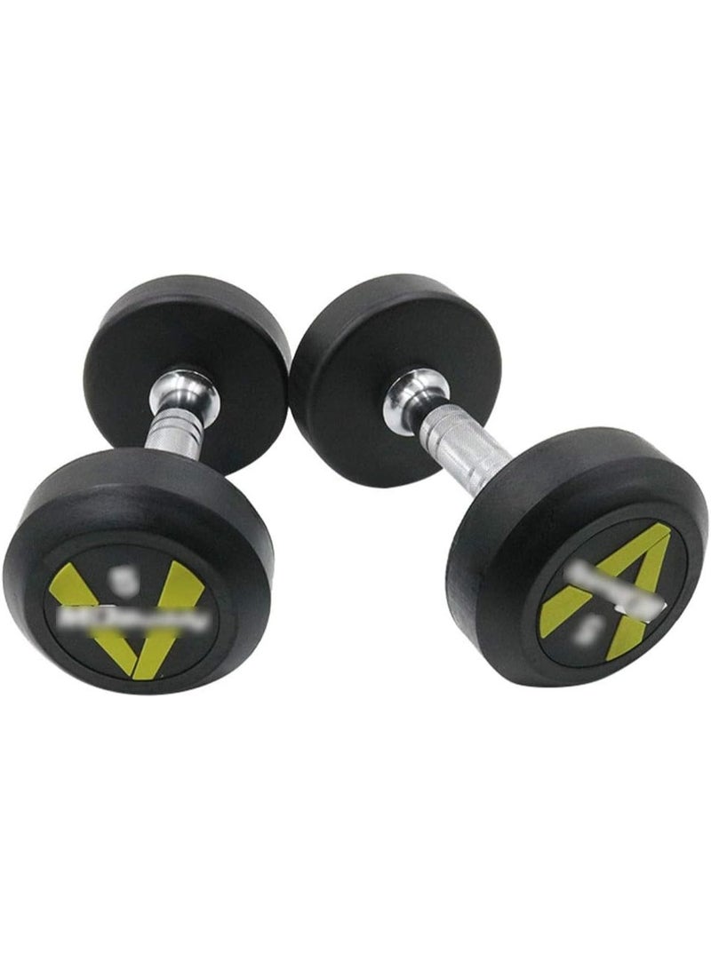 MDBuddy High quality carbon steel rubber coated dumbbells - the perfect addition to your workouts! - Image 2