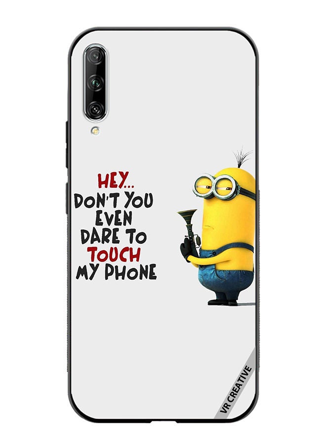 VR CREATIVE Protective Case Cover For Huawei Nova Y9S Don't You Even Dare To Touch My Phone Design Multicolour - Image 1