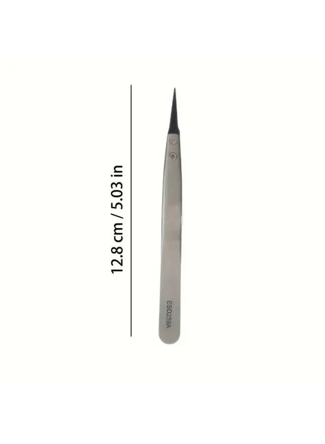 ملاقط بلاستيكية مضادة للكهرباء الساكنة PPS مع أطراف من الفولاذ المقاوم للصدأ مجموعة إلكترونيات دقيقة بأطراف قابلة للاستبدال - Image 4