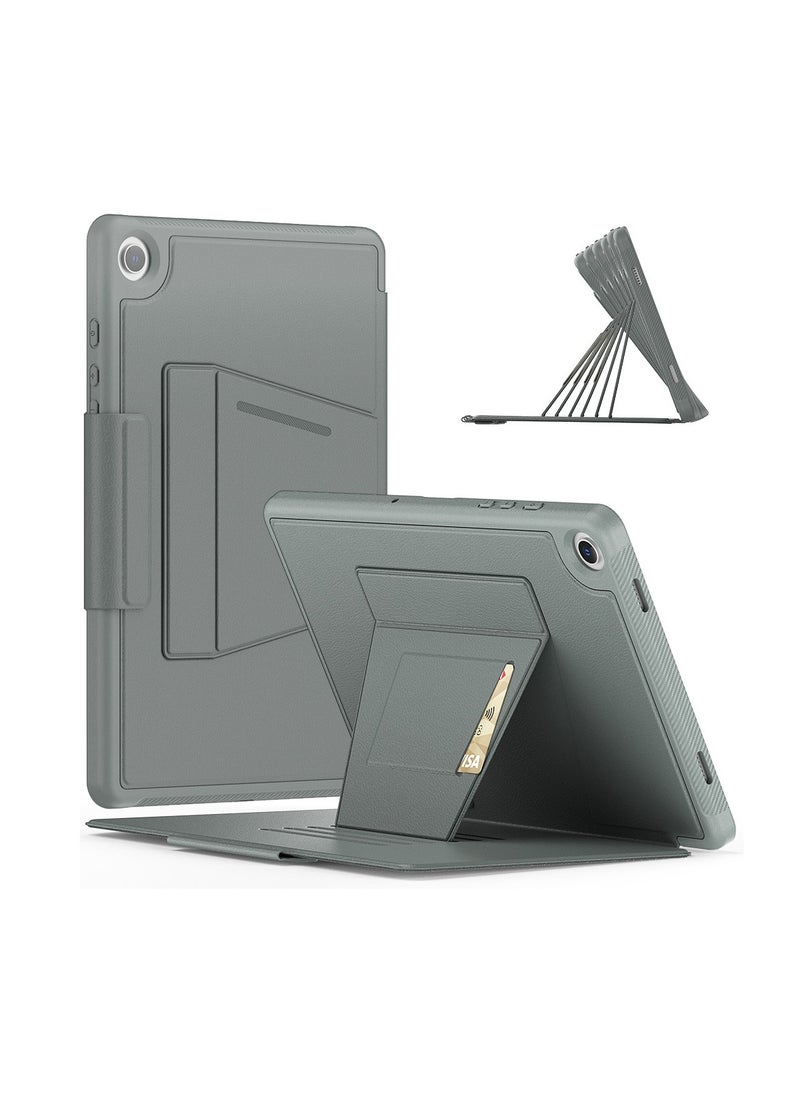 General Samsung Galaxy Tab A9+ Case 11 Inch 2023 Premium PU Leather Business Stand Folio Case for Galaxy Tab A9 Plus Tablet (SM-X210/X216/X218) Black Multi-View 