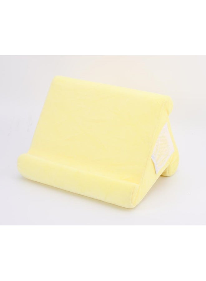 Hot Pad Pillow Lazy Convenient Pillow Triangle Pillow Home Practical Mobile Phone Bracket Reading Pillow Wholesale-Color:Yellow - Image 1