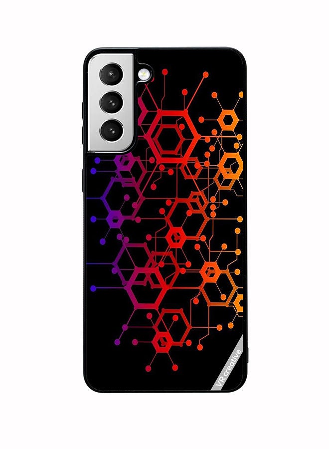 VR CREATIVE Protective Case Cover For Samsung Galaxy S22 5G Abstract Circuit Board Design Multicolour - Image 1