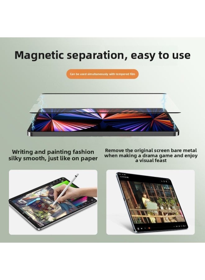 Applicable Ipad10 10.9-inch Magnetic Paper Film Removable IpadAir Washable Painting And Writing Protective Film-Color:Magnetic Anti-blue Light Paper Film 【suit】 Film + Storage Clip + Packaging-Size: - Image 3