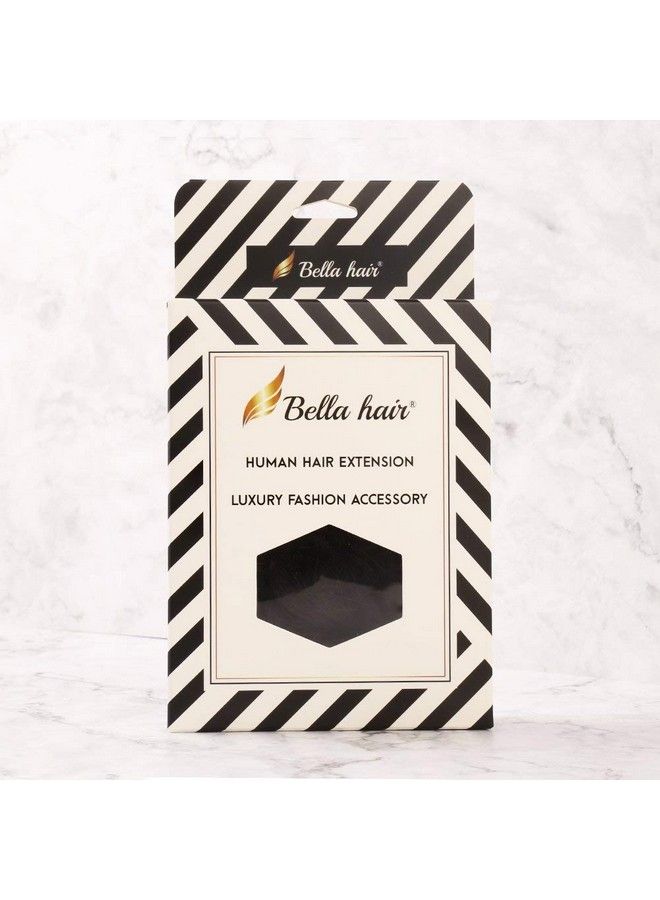 Bella Hair 100% Real Human Hair Scrunchies For Women Natural Looking Elastic Messy Bun Hair Piece Extension (1B Natural Black) - Image 4