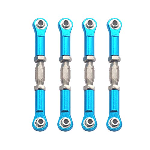 Share Goo 4Pack ShareGoo Aluminum Alloy RC Turnbuckle Rod Steering Linkage Servo Link Pull Rod Tie Rod 62mm-75mm Compatible with Redcat Volcano EPX HPI HSP 94111 1/10 RC Car Monster Truck - Image 2
