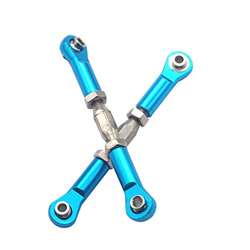 Share Goo 4Pack ShareGoo Aluminum Alloy RC Turnbuckle Rod Steering Linkage Servo Link Pull Rod Tie Rod 62mm-75mm Compatible with Redcat Volcano EPX HPI HSP 94111 1/10 RC Car Monster Truck - Image 4