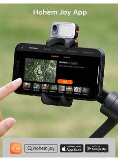 hohem hohem iSteady V3 Gimbal Stabilizer for iPhone, Magnetic AI Tracker,Detached Remote,Built-in Tripod Extension Rod, 3-Axis Phone Gimbal Stabilizer for Smartphone Video Recording Vlog Live tiktok,Black  - Image 5