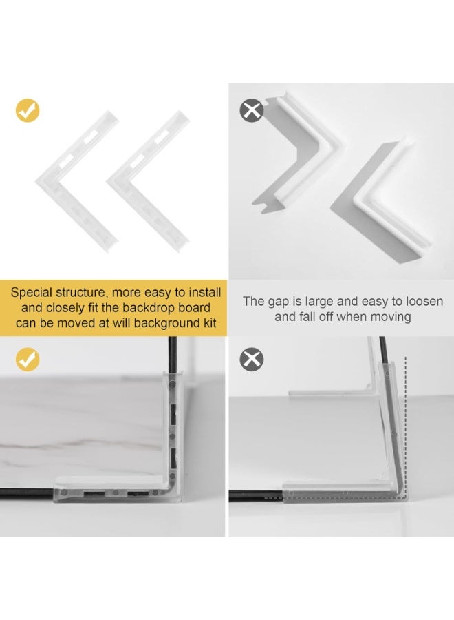 شو وو مجموعة خلفيات تصوير المنتجات الصغيرة، خلفية الصورة، مجموعة لوحة خلفية تصوير الطعام - Image 3