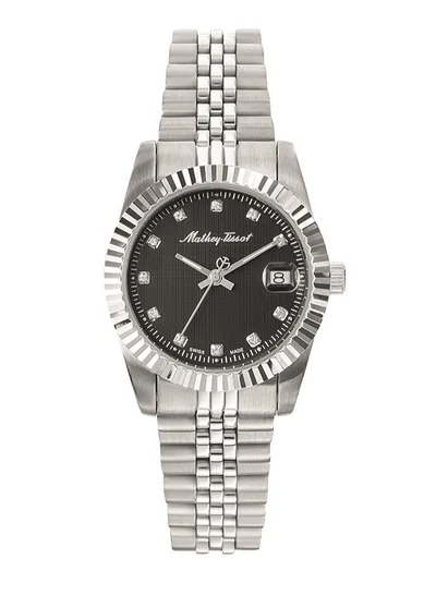 Mathey-Tissot Mathey III Quartz Crystal Black Dial Ladies Watch D810AN