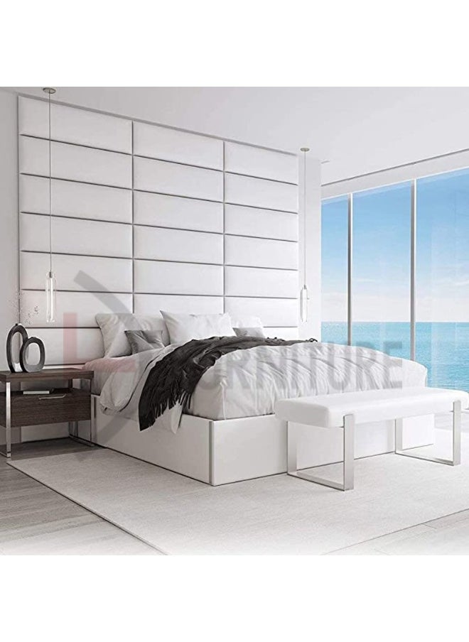 DIVINE FURNITURE Complete Upholstered Wall Panel Headboard Bed  - Image 1