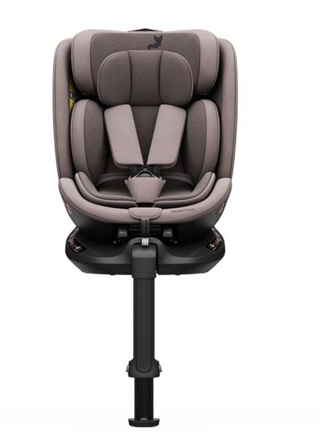 Leclercbaby ORO 360° Rotating i-Size Car Seat + ISOFIX Base, 40-150 cm – Truffle - Image 2
