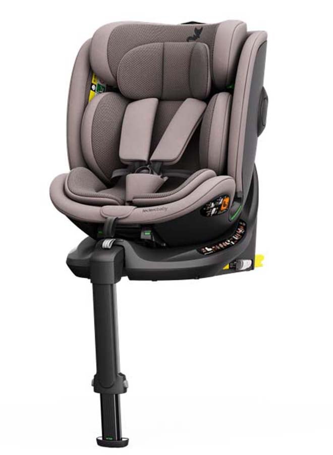 Leclercbaby ORO 360° Rotating i-Size Car Seat + ISOFIX Base, 40-150 cm – Truffle - Image 1