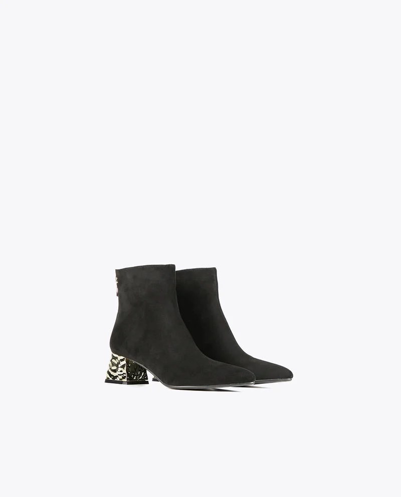Lola Casademunt Ankle boots with golden heel
