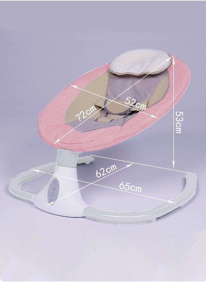 Electric baby rocking chair Multi-function automatic rocking bed With 4 adjustable swing speeds, Timer and remote control With mosquito net With music