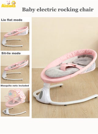 Electric baby rocking chair Multi-function automatic rocking bed With 4 adjustable swing speeds, Timer and remote control With mosquito net With music - pzsku/Z92678CEA0C89E59E9233Z/45/1750820879/bb52d11c-a82b-4eb0-b8eb-18cc39a6d1e4