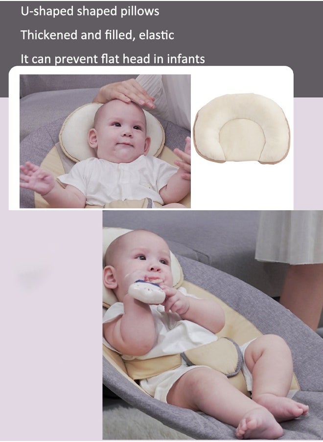 Electric baby rocking chair Multi-function automatic rocking bed With 4 adjustable swing speeds, Timer and remote control With mosquito net With music