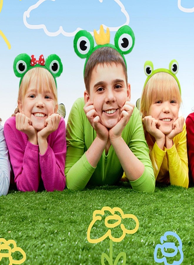 YARIEW رباط رأس ضفدع YARIEW مع آذان، أخضر، مرن، زي للنساء والفتيات، هالوين وعيد الميلاد، عبوة واحدة - Image 4