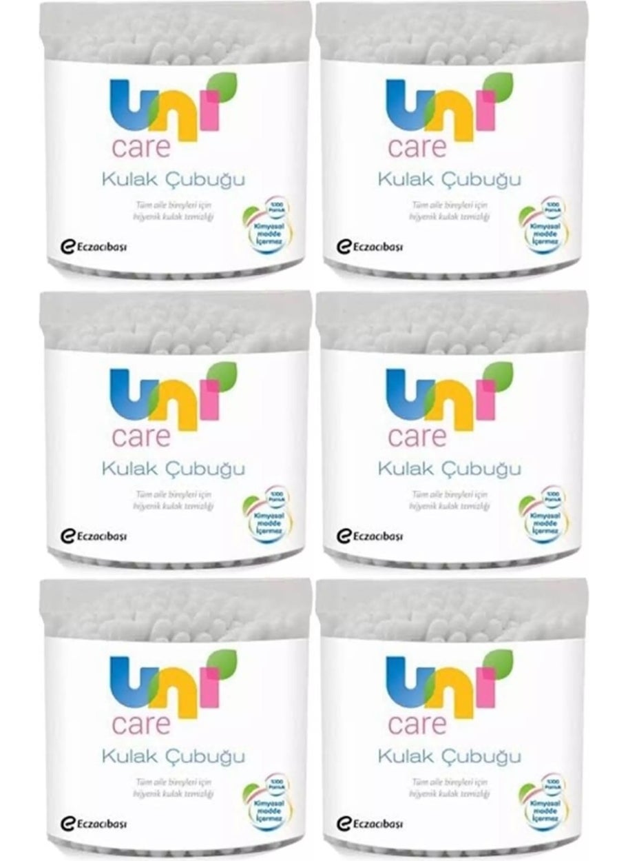 Uni baby - Ear Cleaning Stick 100 Pieces (Set of 6) - Image 1