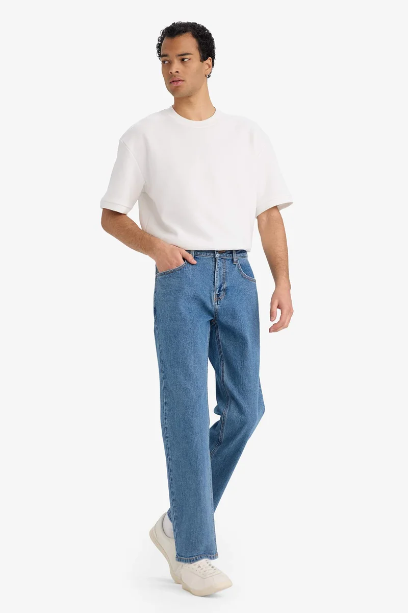ديفاكتو Diago Comfort Fit High Waist Wide Leg Jeans