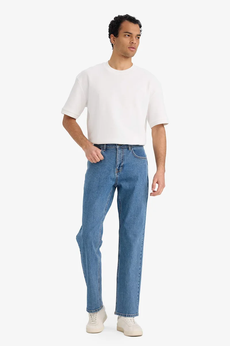 ديفاكتو Diago Comfort Fit High Waist Wide Leg Jeans