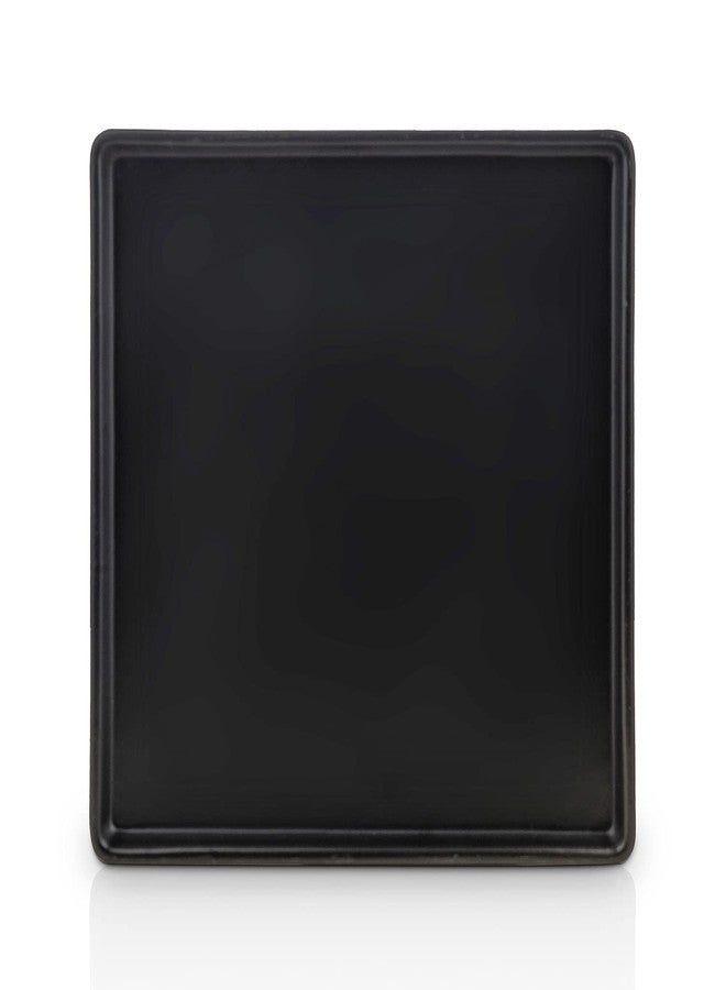 Stone Lain Grace Stoneware Dinner Plate Set, Includes 4 Plates, Black - Image 3