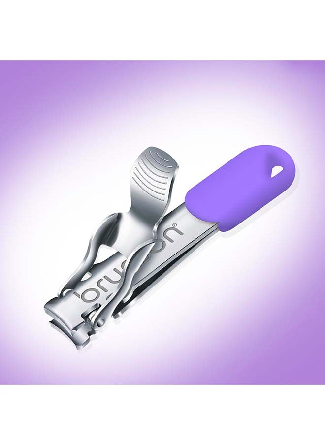 brunson Nail Clipper Stainless Steel Professional Grade Nail Cutter with a Gripped Handle Ideal Manicures with long lasting sharpness for Easy Toenail TrimmingBCNCF6  - Image 2