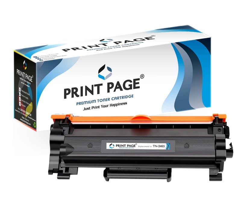Print Page TN-2465 Toner Cartridge Compatible for Printers HL-L2351DW, DCP-L2531DW (TN-2465 - 1 pcs) - Image 1