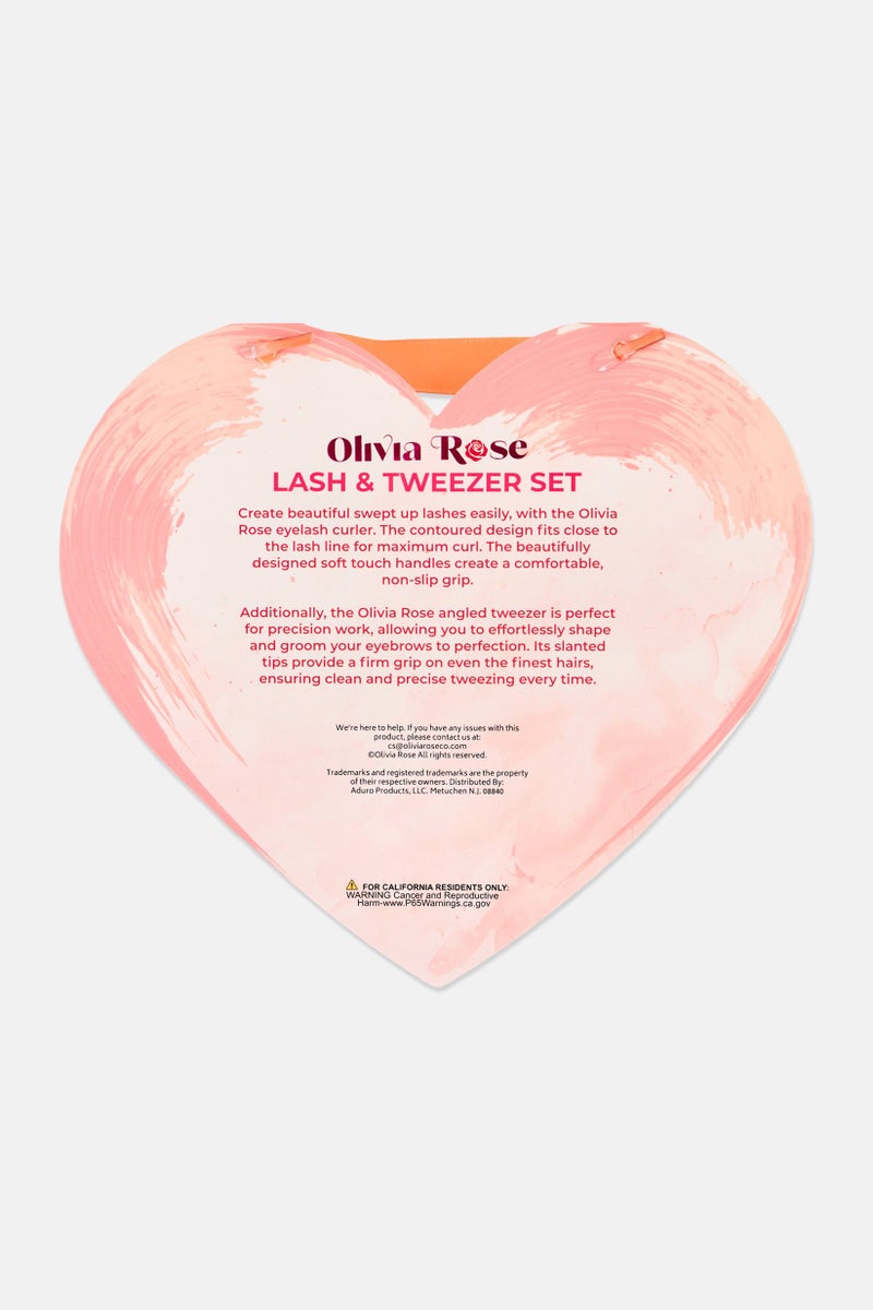 Olivia Rose طقم رموش وملاقط من الفولاذ المقاوم للصدأ 2 قطعة - Image 3