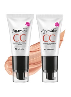 Spawake Cc Cream Matte 01 Light Beige With Spf 32/Pa++, All Skin Types, 30G, Pack Of 2  - Image 1