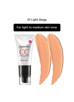 Spawake Cc Cream Matte 01 Light Beige With Spf 32/Pa++, All Skin Types, 30G, Pack Of 2  - Image 3