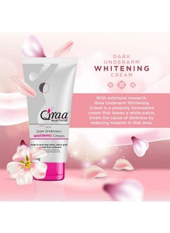 Qraa Advanced Lacto Dark Sensitive Underarm Whitening Cream 100G For Even Toned Underarms Paraben Free Product Name  - Image 3
