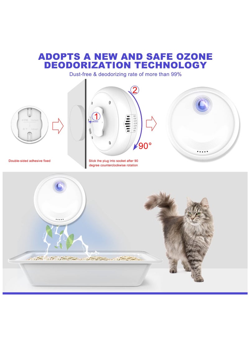 Rechargeable Cat Litter Deodorizer - 99% Odor Eliminator for Dust-Free Litter Boxes, Ideal for Bathrooms, Wardrobes, Kitchens, Shoe Boxes, and Other Small Spaces.  - Image 4