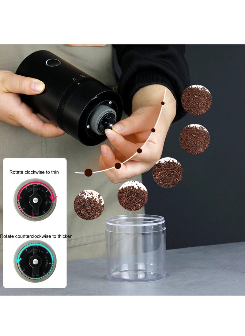 joyzzz - Coffee Grinder, Electric Conical Burr Coffee Mill,  Portable Cordless Coffee Grinder with Adjustable Grind Setting, For Office, Travel And Camping, USB rechargeable Automatic Conical Burr Grinder - Image 1