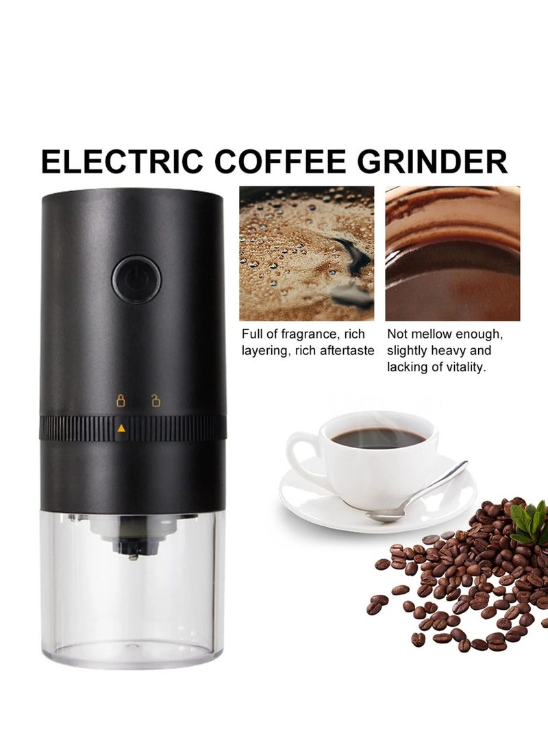 joyzzz - Coffee Grinder, Electric Conical Burr Coffee Mill,  Portable Cordless Coffee Grinder with Adjustable Grind Setting, For Office, Travel And Camping, USB rechargeable Automatic Conical Burr Grinder - Image 1