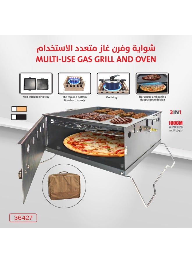 erorex Multi-Use Gas Grill and Oven – 3-in-1 Portable Outdoor Cooker - Image 2