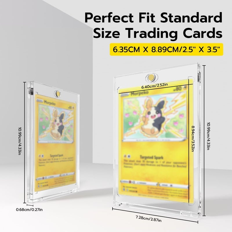 Mcbazel 10Pack 35PT Magnetic Card Case - حافظة بطاقات لعبة صلبة واقية مع حماية من الأشعة فوق البنفسجية شفافة - Image 5