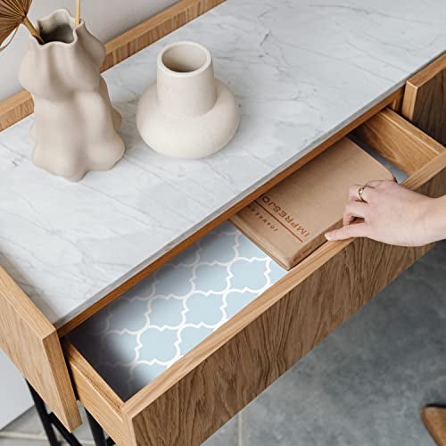 MERRITON Scented Drawer Liners for Dresser – 6 Large Non Adhesive Dresser Drawer Liner Sheets, 19.5 x 14 in, Drawer Liners for Kitchen Cabinets & Closet Shelves, Cabinet Liner & Shelf Paper (English Lavender) - Image 2