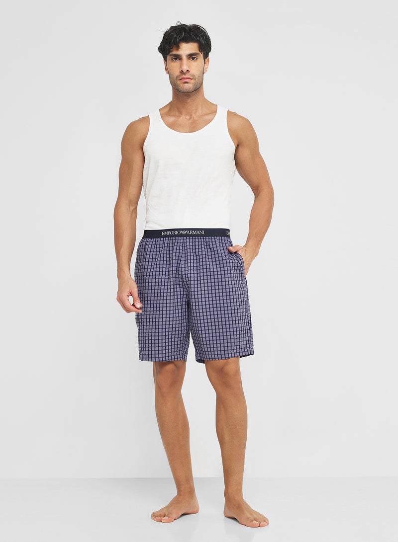 EMPORIO ARMANI Logo Drawstring Shorts - Image 4