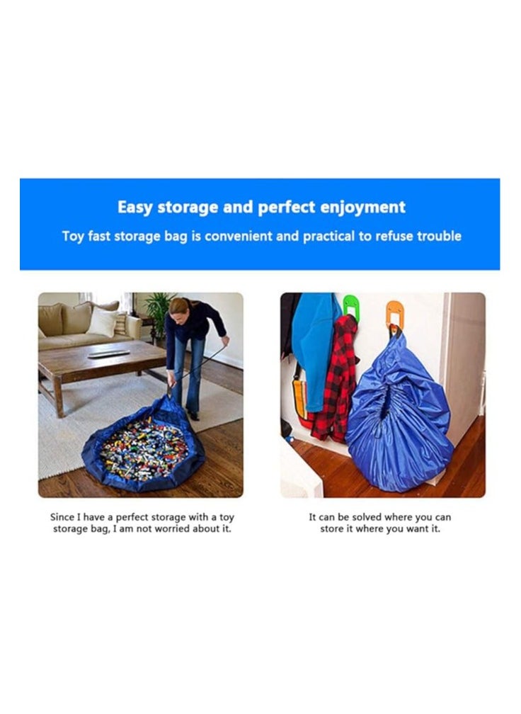 Cool Baby Style COOLBABY Play and Storage Mat - Quick Fit Shoulder Bag - Perfect for Lego DUPLO and Other Kids Toys For Faster Clean Up! (large-150CM)  - Image 2