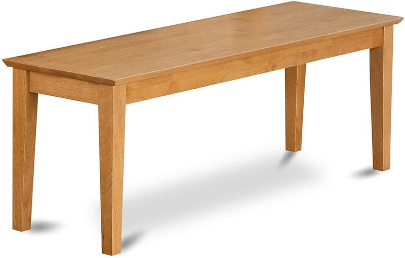 East West Furniture أثاث شرق غرب كابري 18" مقعد خشبي تقليدي في بلوط فاخر - Image 1