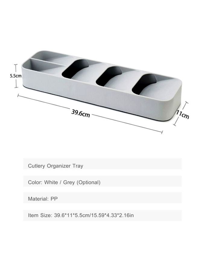 Cutlery Organizer Tray Grey 39.6x5.5x11cm - Image 2