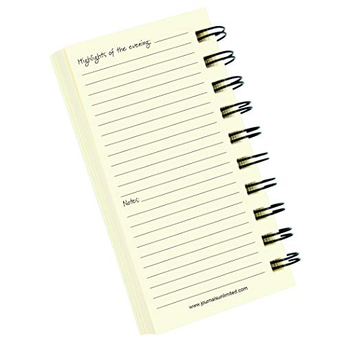 Write it Down series by Journals Unlimited, Guided Journal, Dining Out, A Restaurant Journal, Mini-Size 3”x5.5”, Blue Hard Cover, Made in USA - Image 5
