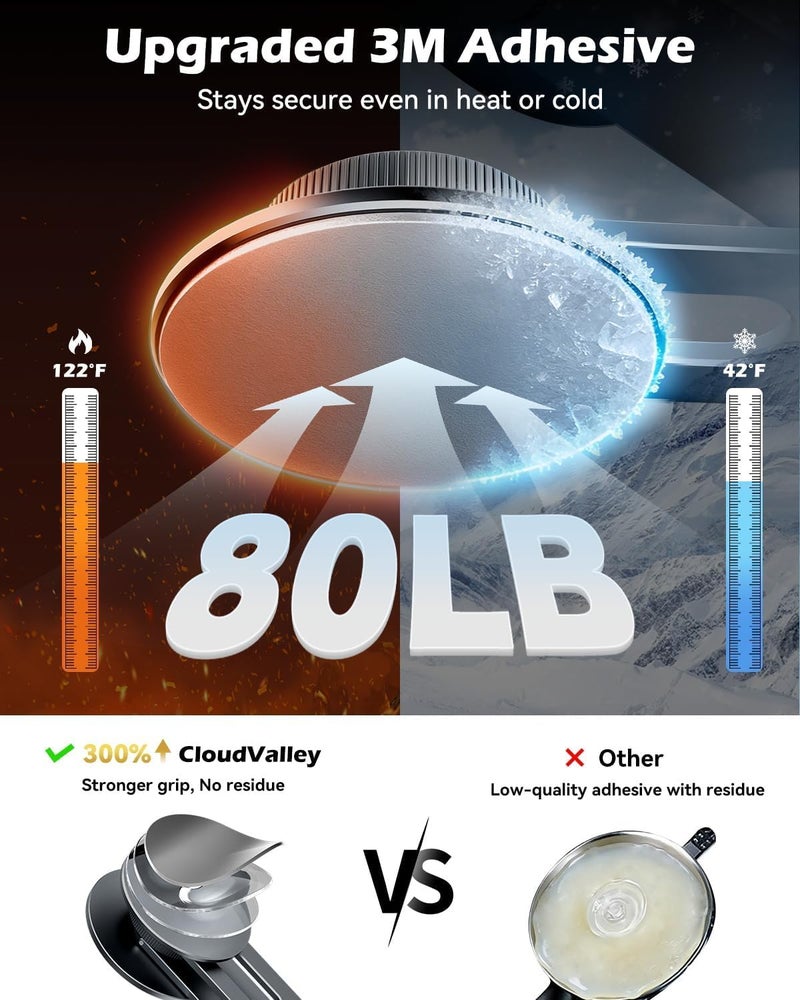 CloudValley Tesla Model 3/Y Phone Mount, Magnetic Car Metal Holder with Strong Magnet Power,ã€Foldable & Extendable Hidden Designã€‘Tesla Screen Stand for 3/Y/S/X/Cybertruck, Designed for MagSafe iPhone - Image 4