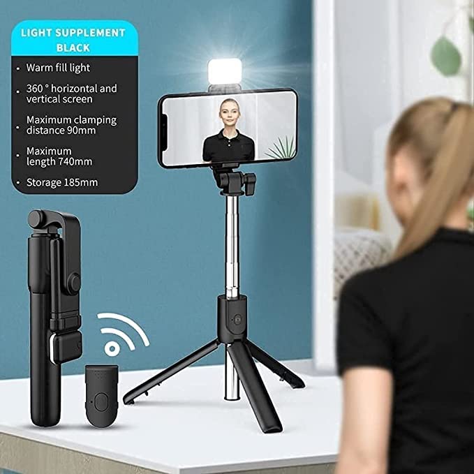 Blushinsta Portable Selfie Stick, Handy Tripod with Detachable Wireless Remote & Mini Tripod Stand for iPhone 17 16 15 14 13 12 11 Pro Xs Max Xr X, All Smartphone (Pro-Stick 71 CM) - Image 5